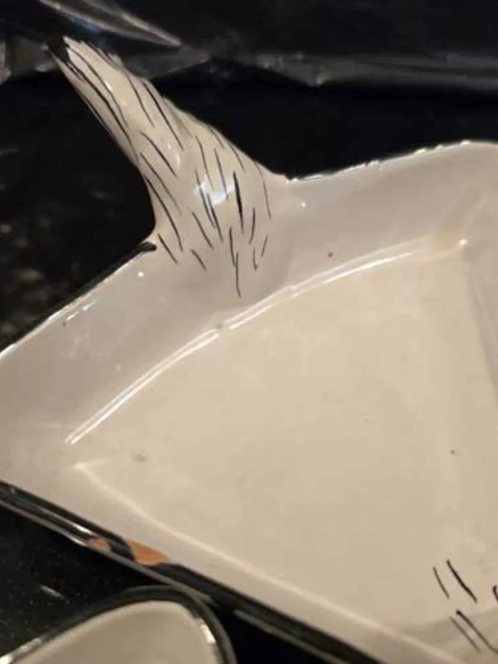Vintage MCM Crudite Nut Relish Dish Set of 7+ Italian Pottery Rooster White